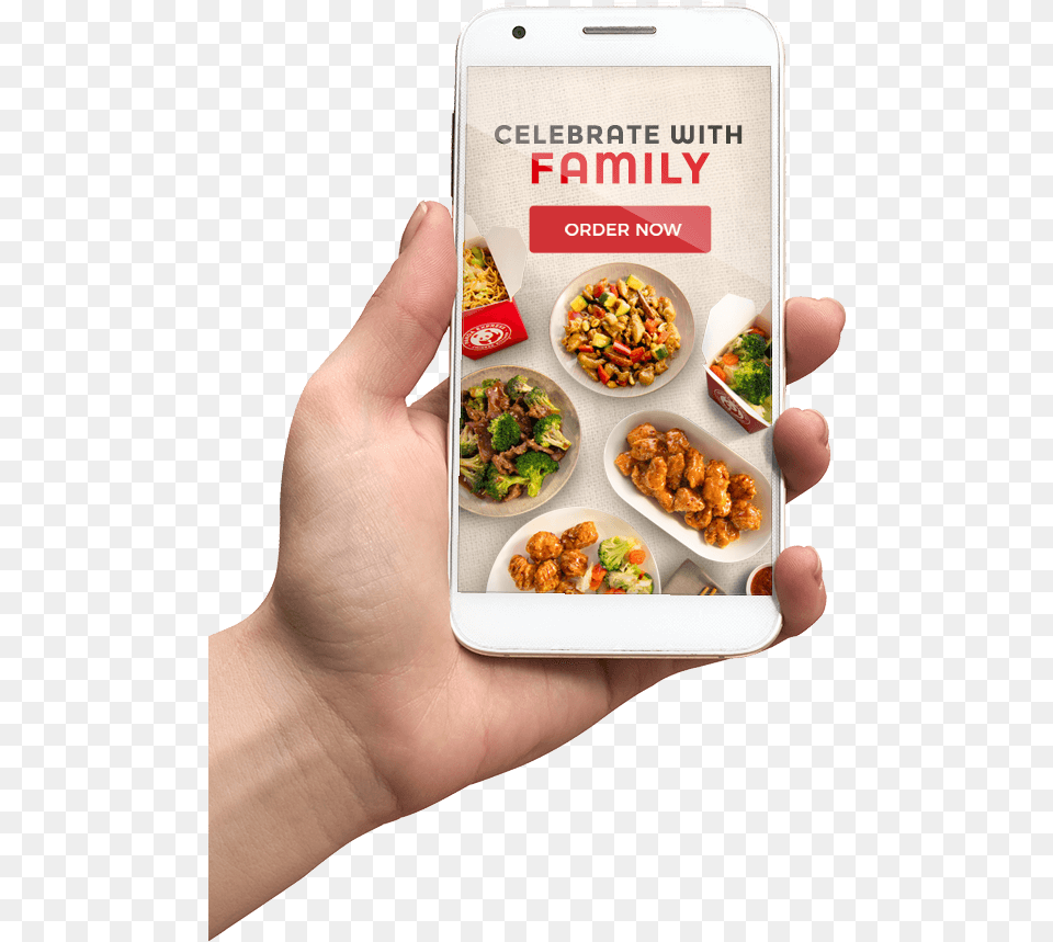 Celebrate With Family Panda Express Family Feast, Food, Lunch, Meal, Person Free Png