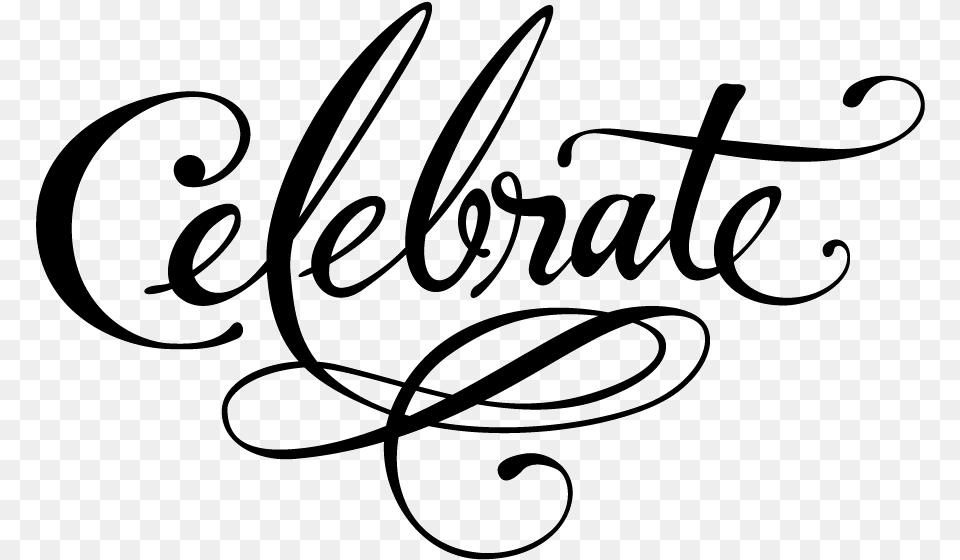 Celebrate Word Art, Handwriting, Text, Calligraphy Free Png Download