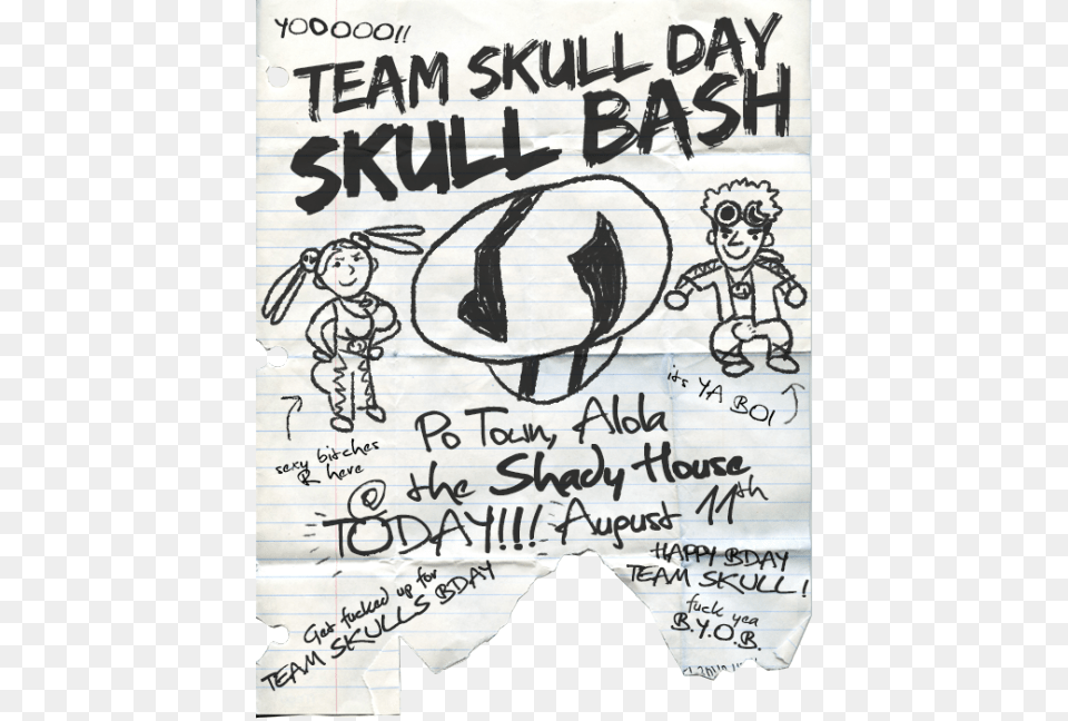 Celebrated The New Year With Nye Skull Bash New Year, Handwriting, Text, Baby, Person Free Png