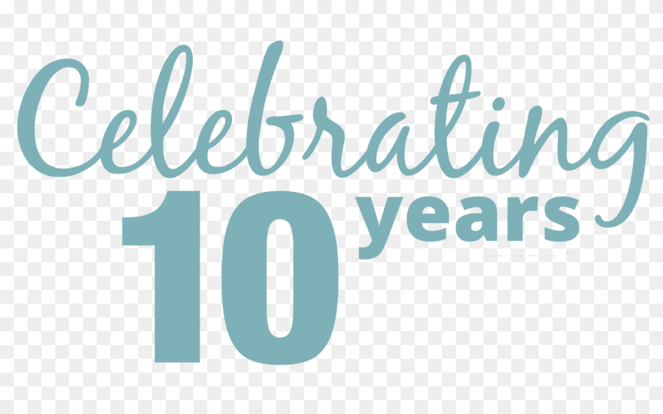 Celebrating 10 Years, Text, Number, Symbol Png Image