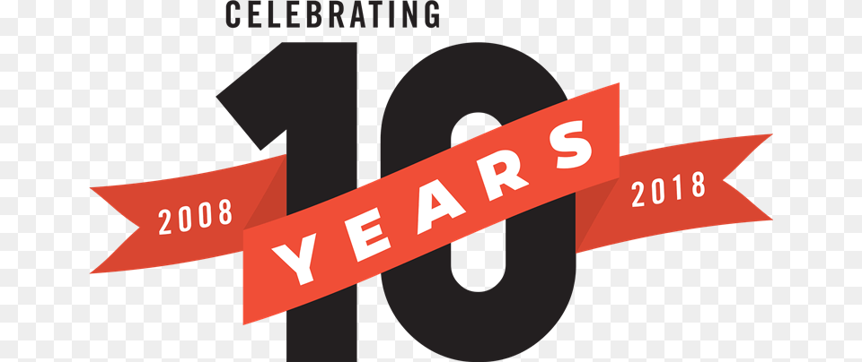 Celebrating 10 Years 2008 To, Text, Symbol Png Image