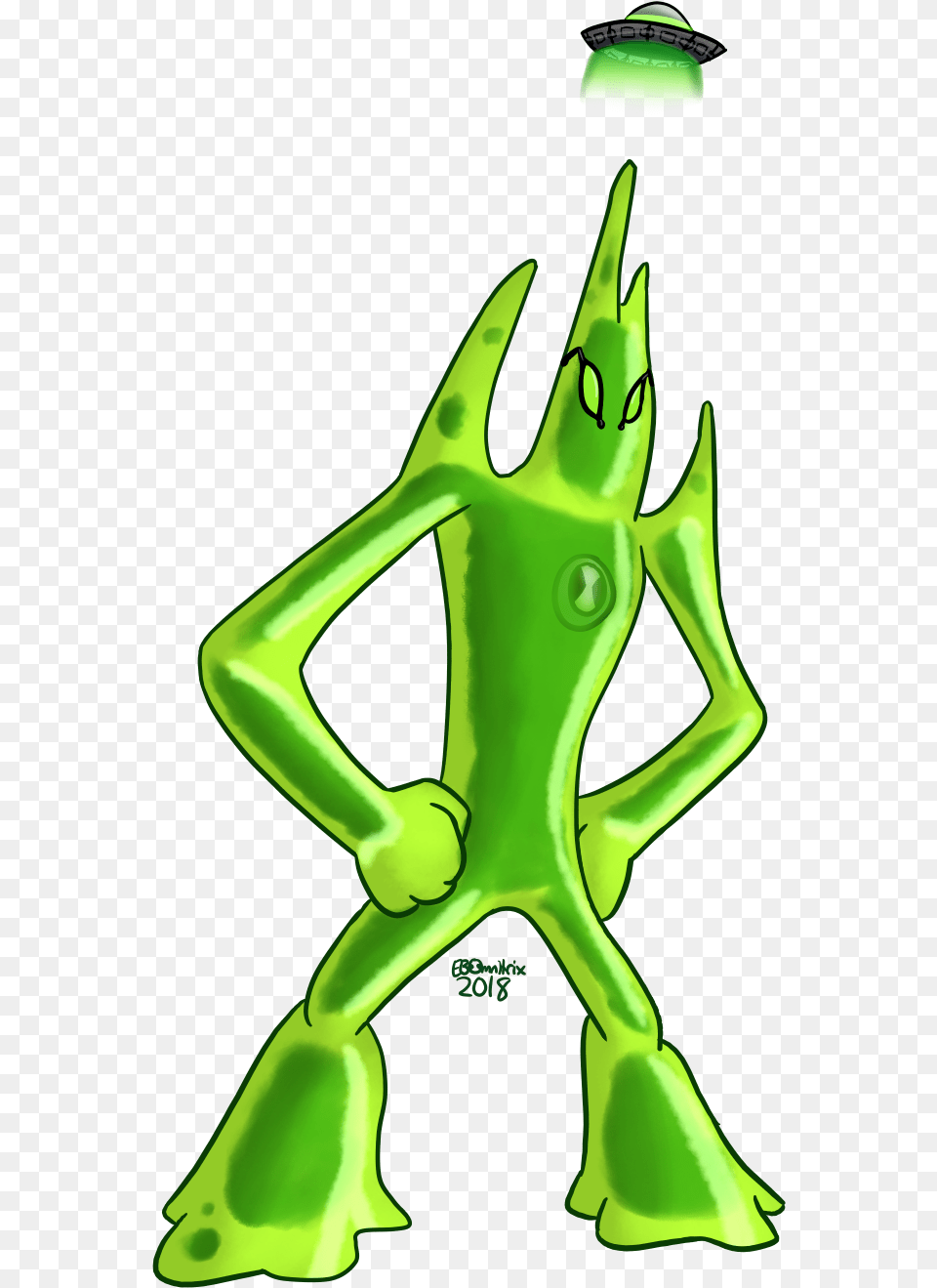 Celebrating 10 Years Of Your Omniverse Cartoon, Green, Alien, Animal, Bird Free Transparent Png