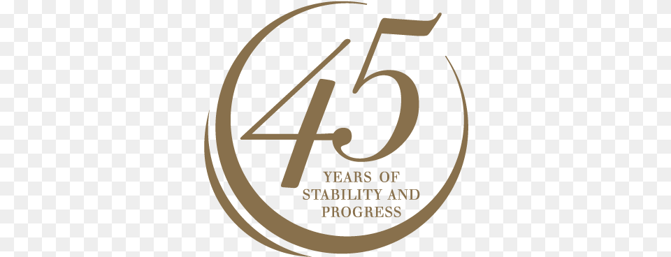 Celebrating 45 Years 45 Years Logo, Number, Symbol, Text, Ammunition Png Image