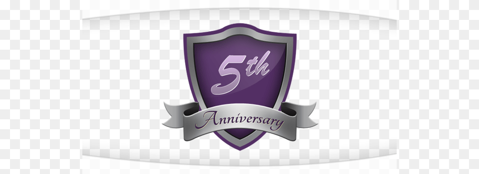 Celebrating 5th Anniversary Label, Logo, Emblem, Symbol Free Png Download