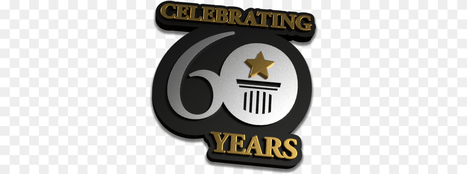 Celebrating 60 Years Logo, Symbol, Mailbox, Badge, Emblem Png