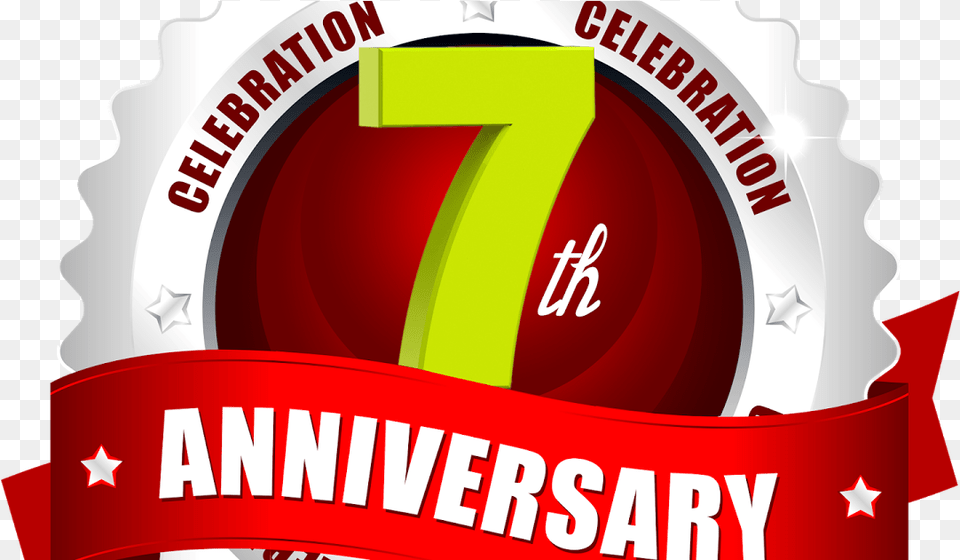 Celebrating 7th Year Anniversary Logo Design In 3rd Anniversary Logo, Symbol, Text, Dynamite, Weapon Free Png Download