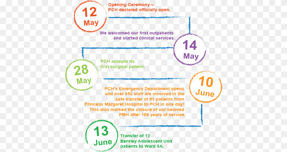 Celebrating Our First Birthday Timeline For Hospital Opening, Advertisement, Poster Png Image
