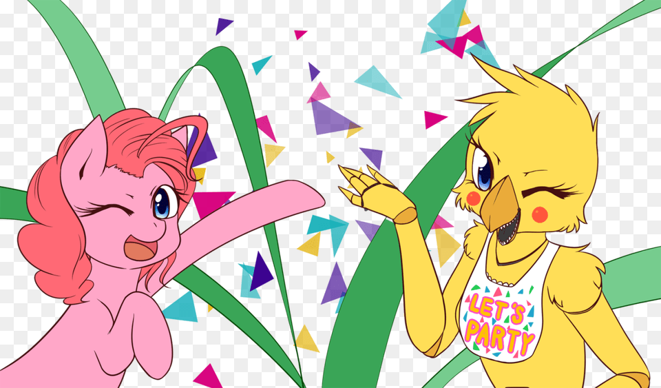 Celebration Chica Crossover Duo Five Nights At Pinkie Pie Toy Chica, Baby, Person, Face, Head Png Image