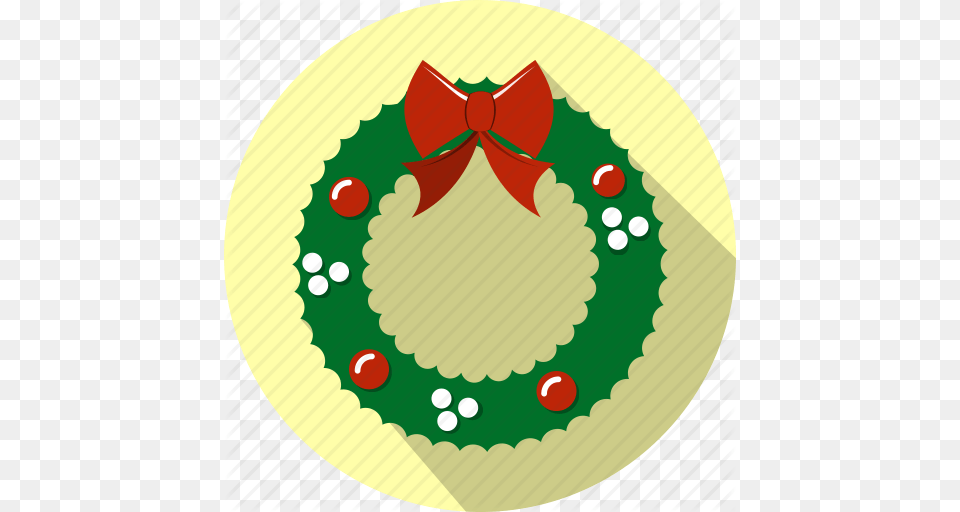 Celebration Christmas Decoration Garland Holiday Wreath Icon Free Png Download