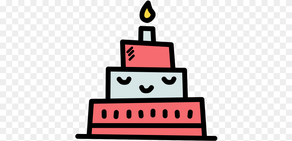 Celebration New Year Birthday Cake Birthday Icon Color, Dessert, Food, Birthday Cake, Cream Free Png