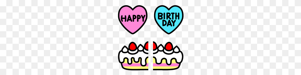 Celebration Sets In Combination Pleasant Line Emoji Line Store, Cream, Dessert, Food, Birthday Cake Free Png Download