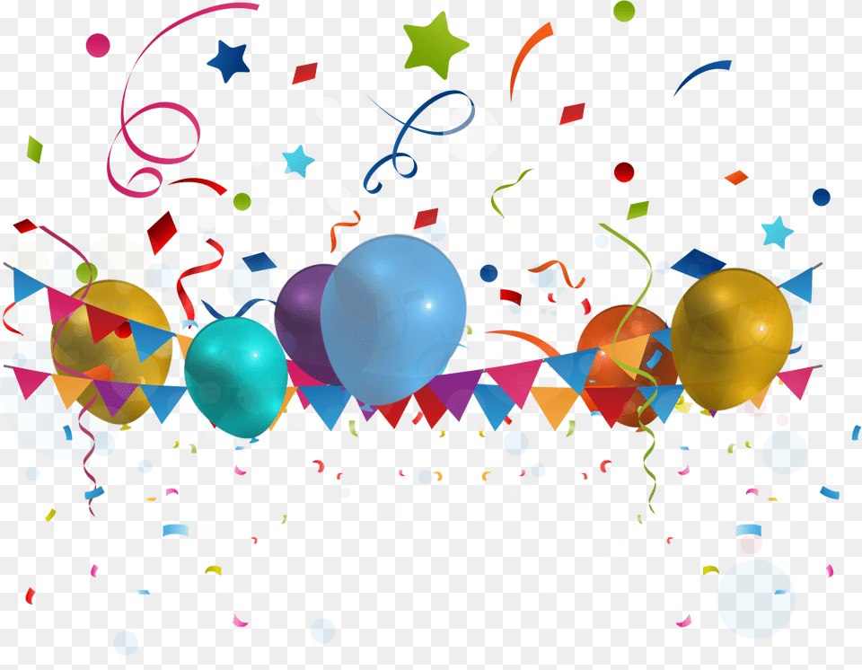Celebrations, Paper, Confetti, Balloon, Art Free Png Download