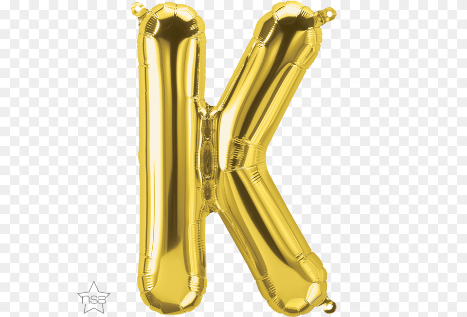 Celebrations U0026 Occasions North Star Air Filled Phrase Foil Gold Balloon Letter K, Aluminium, Smoke Pipe, Treasure Free Png