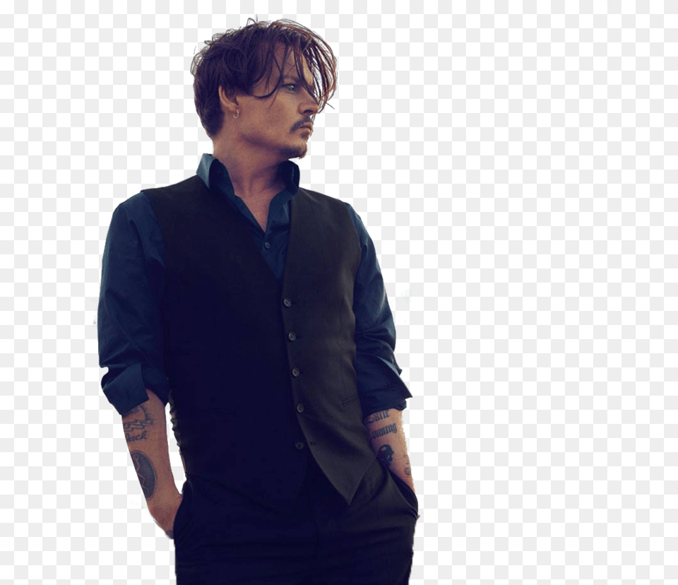 Celebrity Johnny Depp Young Photoshoot, Accessories, Tie, Suit, Sleeve Free Png Download