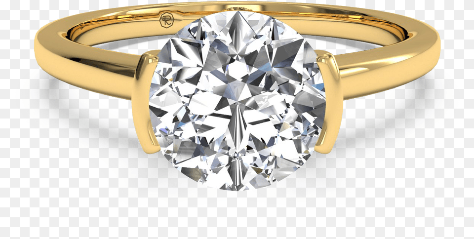 Celebrity Ringspiration From Ritani Post 7104 Yellow Gold Modern Engagement Rings, Accessories, Diamond, Gemstone, Jewelry Free Png Download