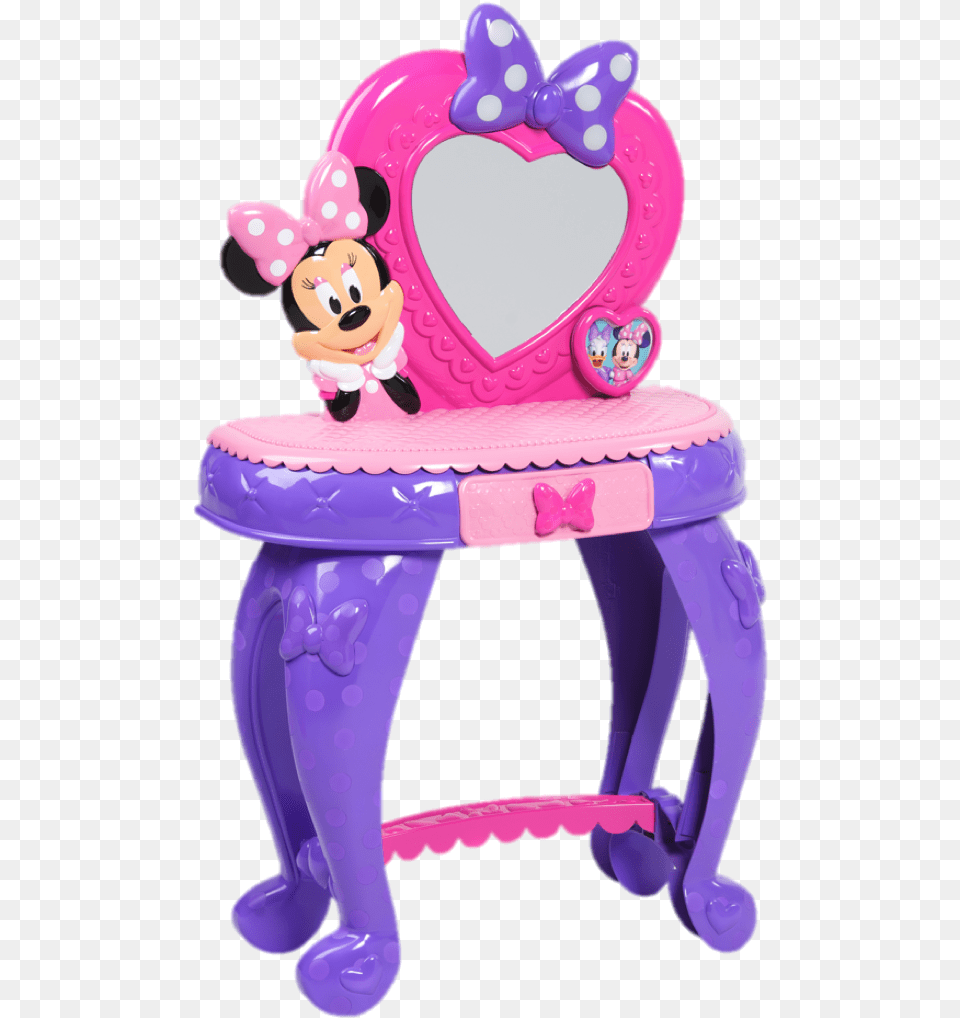 Celebritybabytrends Minniemouse Minnie Mouse Vanity Set, Purple, Furniture, Birthday Cake, Cake Free Transparent Png