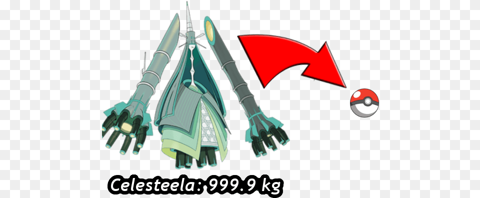 Celesteela Of Course Can Be Captured Inside Of A Pokemon Trading Card Game Ultra Beasts Gx Premium, Rocket, Weapon Free Transparent Png