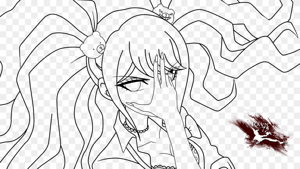 Celestia Ludenberg The Gambler From Dangan Ronpa Coloring Danganronpa Coloring Pages, Logo Free Transparent Png