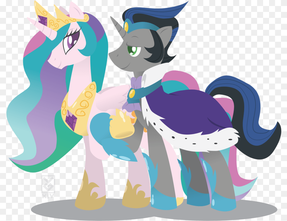 Celestia X Sombra By Inspectornills My Little Pony Princess Celestia King Sonic, Book, Comics, Publication, Baby Free Png