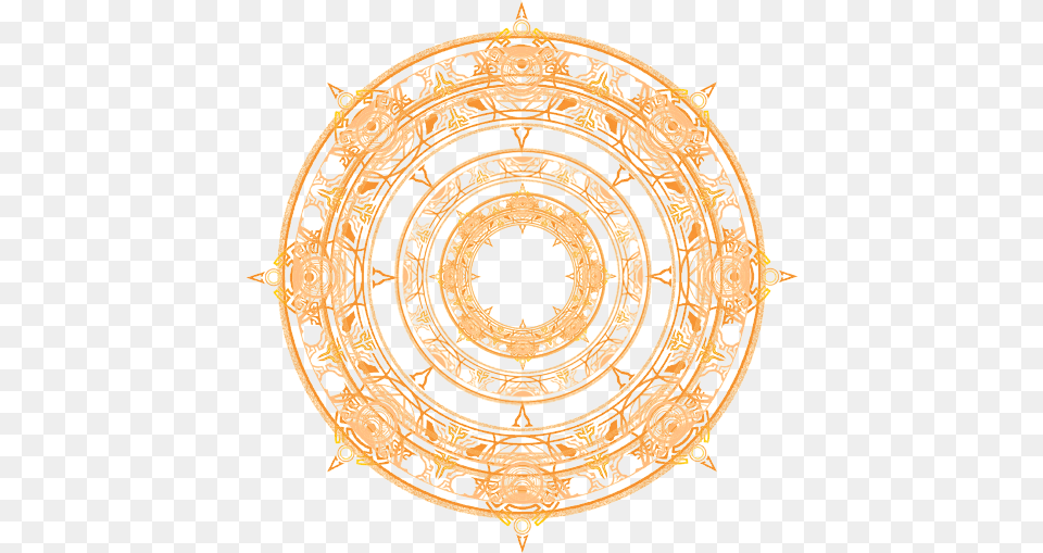 Celestial Magic Circle Yellow Magic Circle, Pattern, Home Decor, Accessories, Chandelier Free Png Download