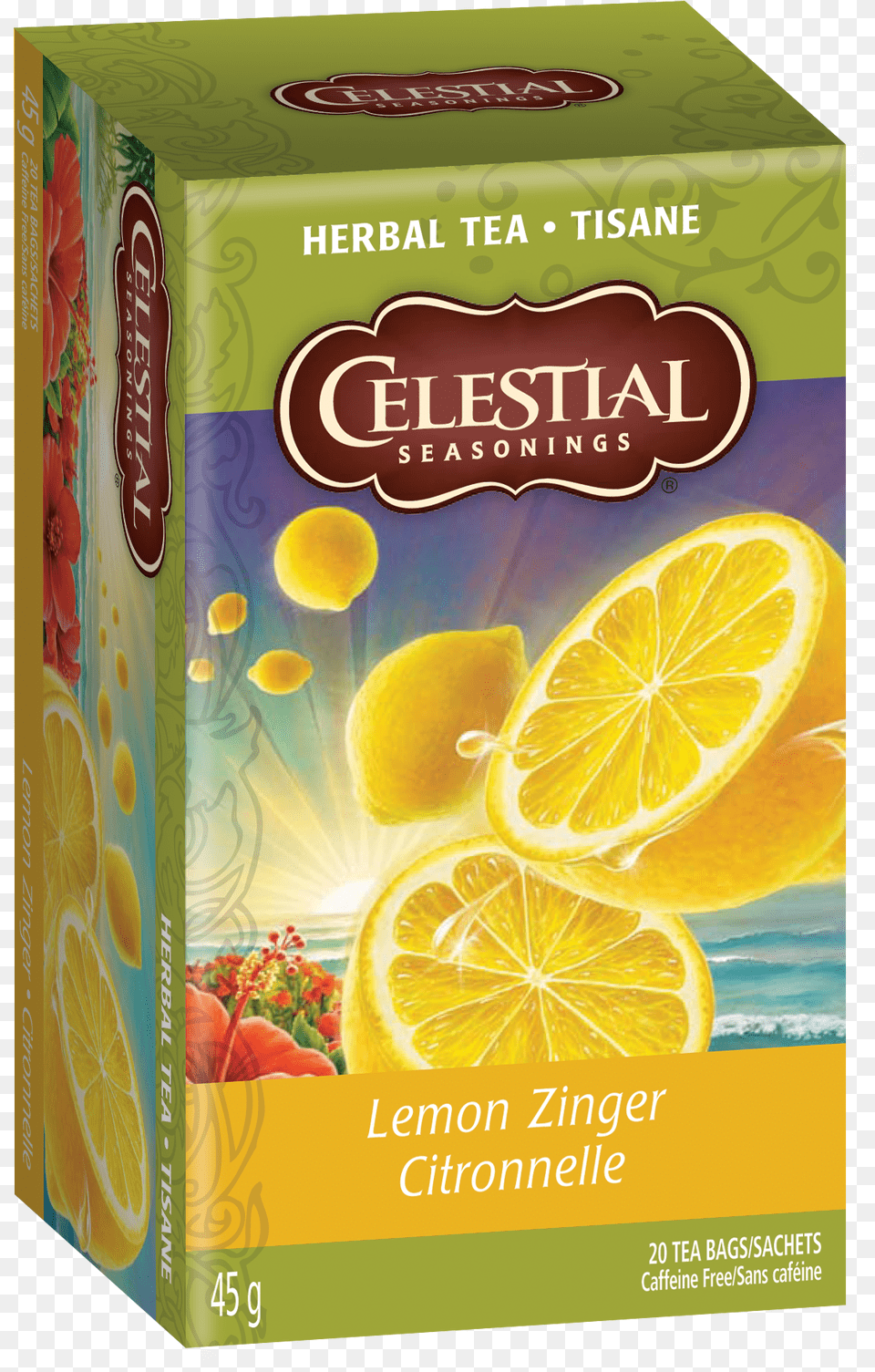 Celestial Seasonings Lemon Zinger Herbal Sleepy Time Tea Canada, Fruit, Citrus Fruit, Produce, Food Png Image