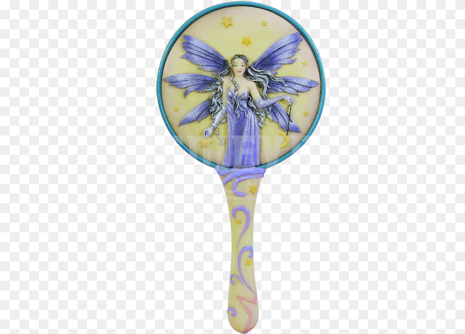 Celestiana Hand Mirror By Molly Harrison 10 Inch Celestiana Fairy Girl Embellished Hand Mirror, Person, Rattle, Toy Free Transparent Png