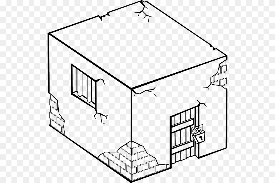 Cell Drawing Step By Jail Drawing, Art, Den, Indoors, Hot Tub Free Transparent Png