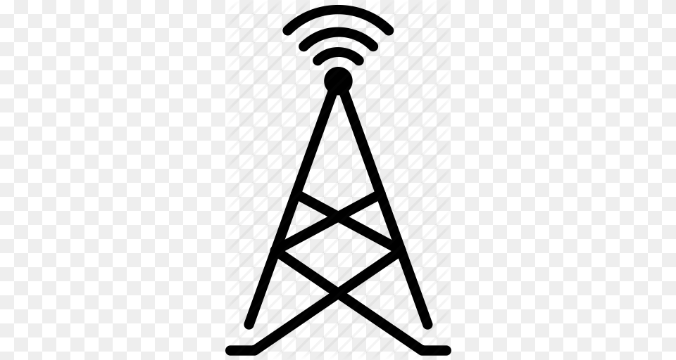 Cell Network Radio Tower Wifi Icon, Furniture, Triangle Free Transparent Png