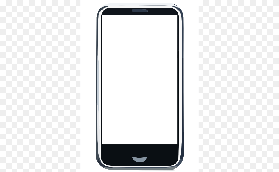 Cell Phone Clipart Black And White, Electronics, Mobile Phone, Iphone Free Png
