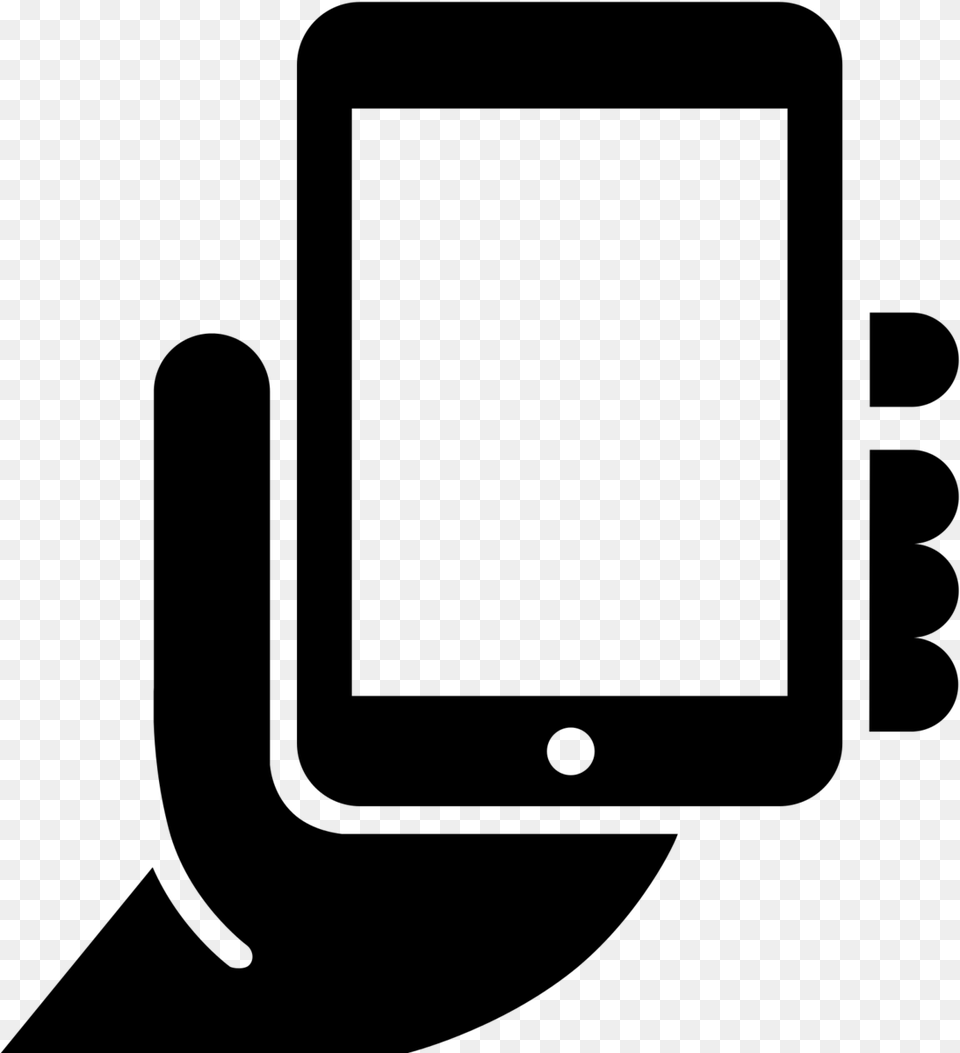 Cell Phone Icon Format Mobile Sign, Gray Png Image