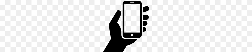 Cell Phone Icons Noun Project, Gray Free Png