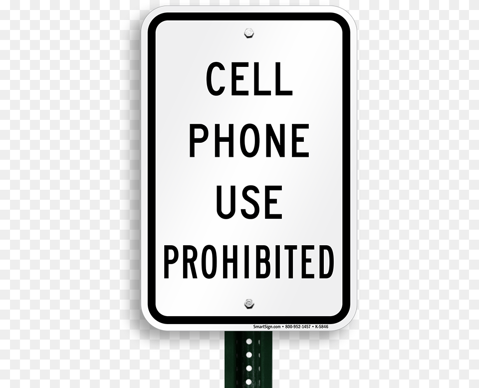 Cell Phone Use Prohibited Sign Sign, Symbol, Bus Stop, Outdoors, Road Sign Free Png