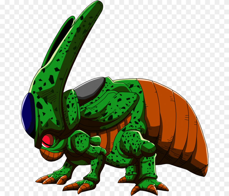 Cell Renders By Khomix Dragon Ball Cell Larva, Green, Animal, Dinosaur, Reptile Free Transparent Png