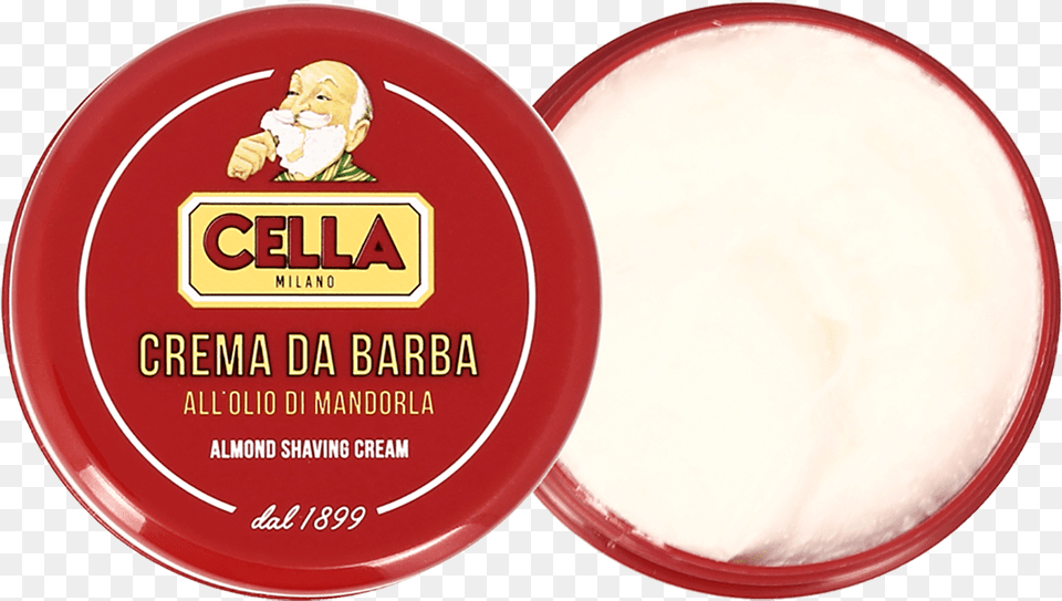 Cella Almond Shaving Cream 150ml Cella Shaving Cream, Face, Head, Person, Baby Free Png Download