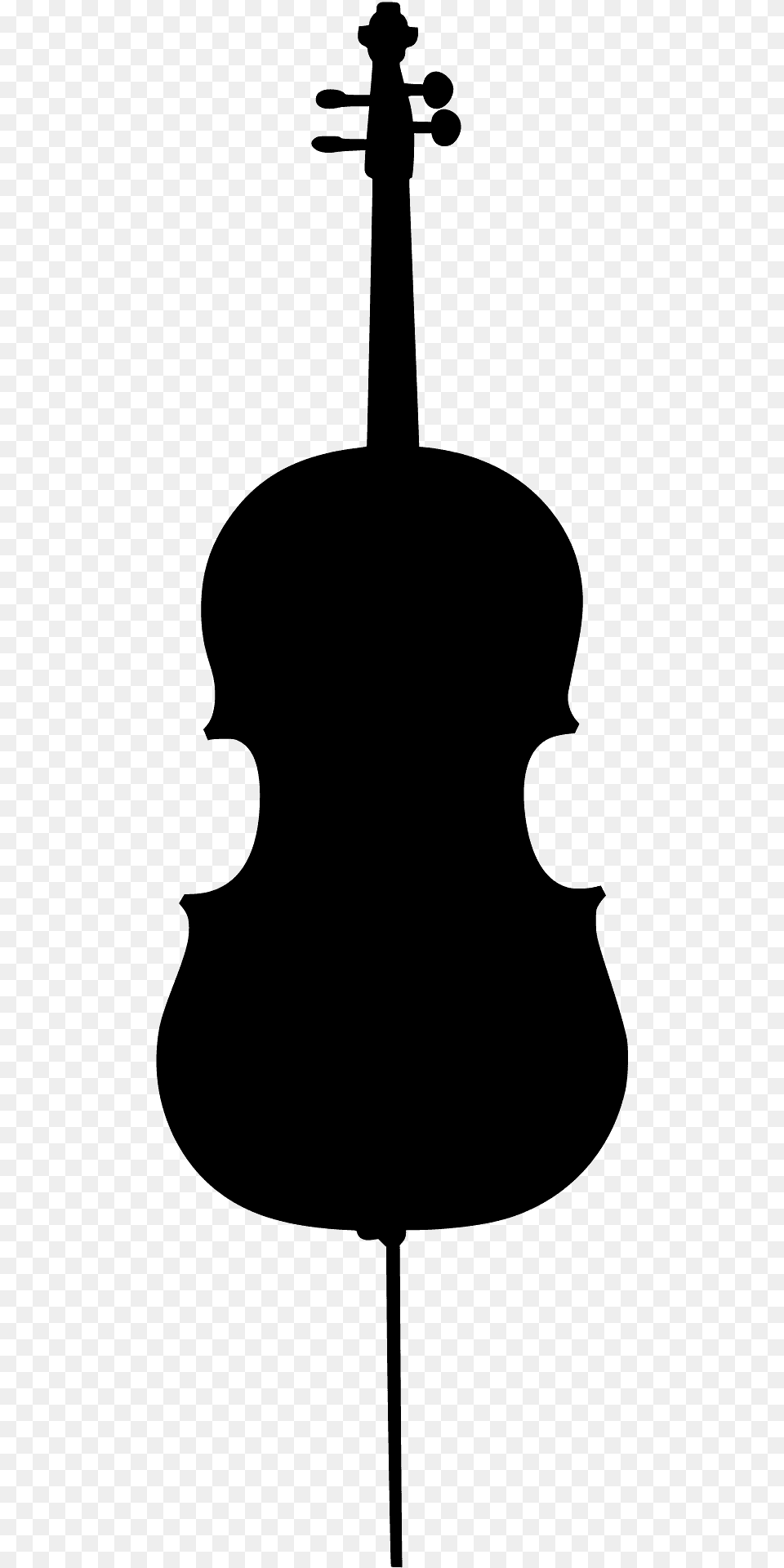 Cello Silhouette, Musical Instrument Png