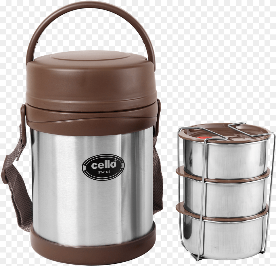 Cello Status Vacuum Insulated Steel Tiffin Box Lid, Barrel, Keg, Bottle, Shaker Png Image