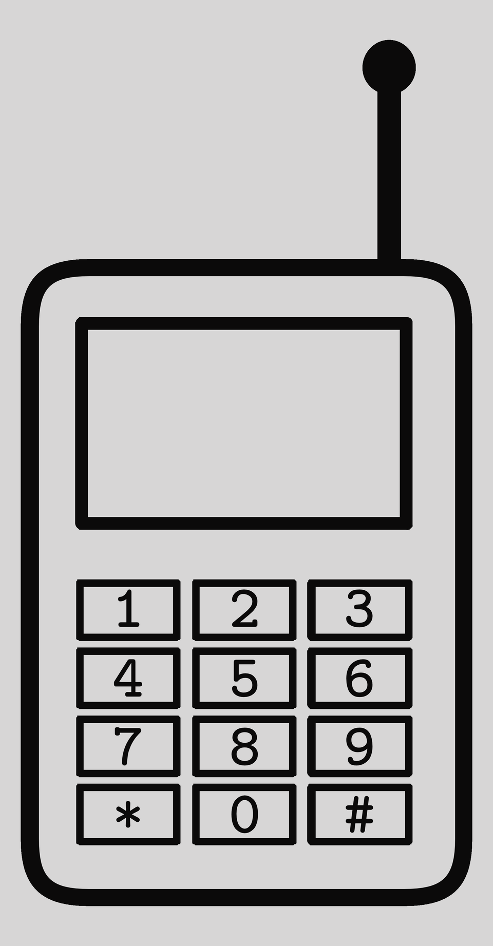 Cellphone Clipart Black And White, Electronics, Scoreboard, Calculator Free Transparent Png