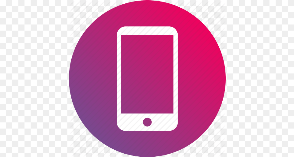 Cellphone Gradient Mobile Phone Mobile Phone Icon Pink, Electronics, Mobile Phone, Disk Png
