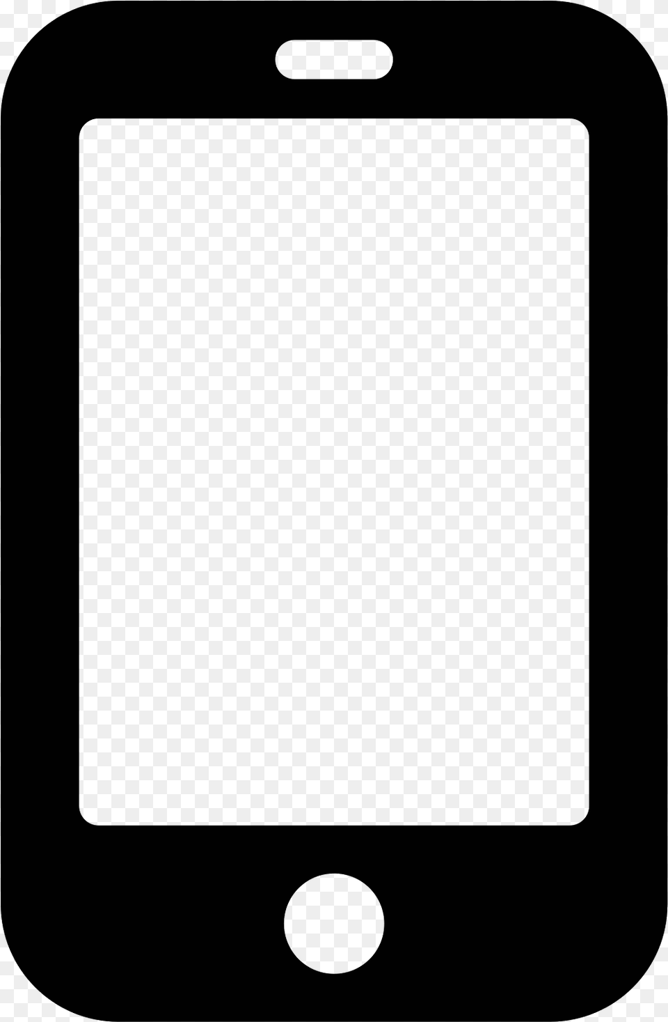 Cellphone Icon Mobile White Icon, Gray Free Png