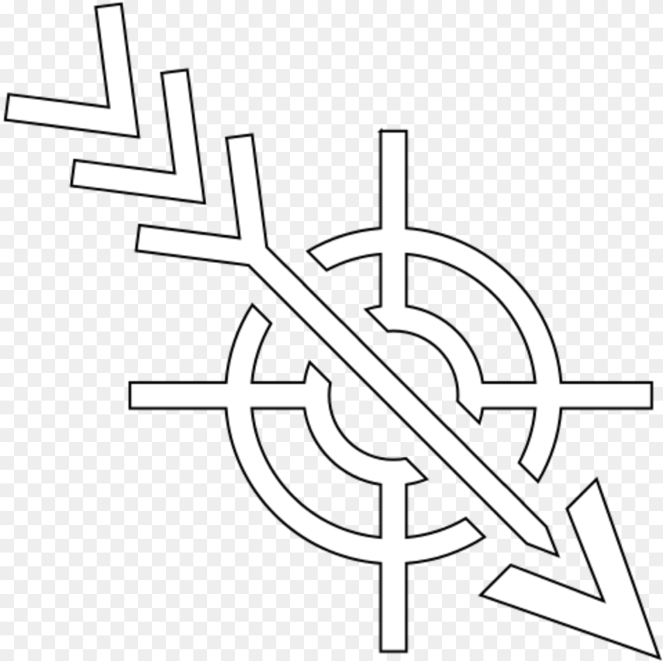 Cells Dauntless Icon, Cross, Symbol, Weapon Png