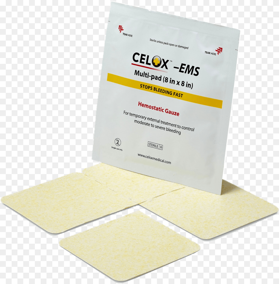 Celox Gauze Ems 8in, Business Card, Paper, Text Png