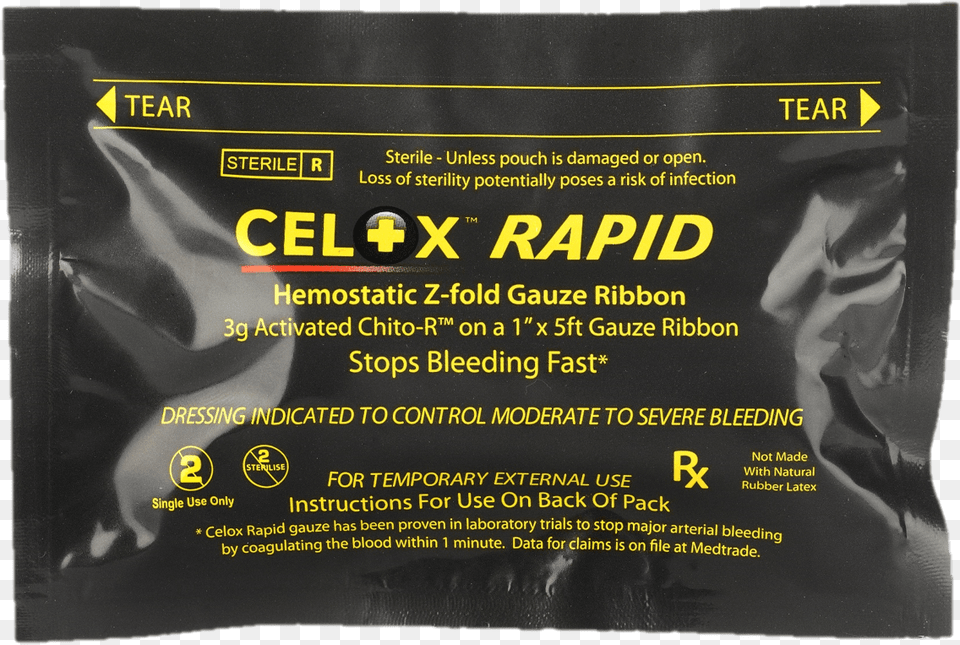 Celox Rapid Ribbon Biostat Celox Z Fold Rapid Hemostatic Gauze Small, Advertisement, Poster, Adult, Female Free Transparent Png