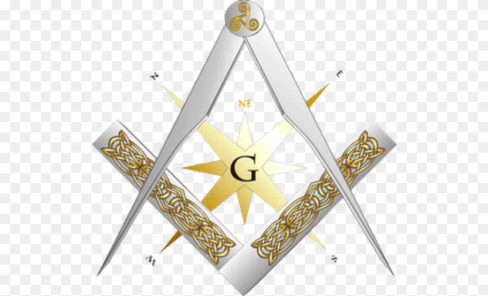 Celt Square And Compasses Image Compass And Square, Sword, Weapon Free Png Download