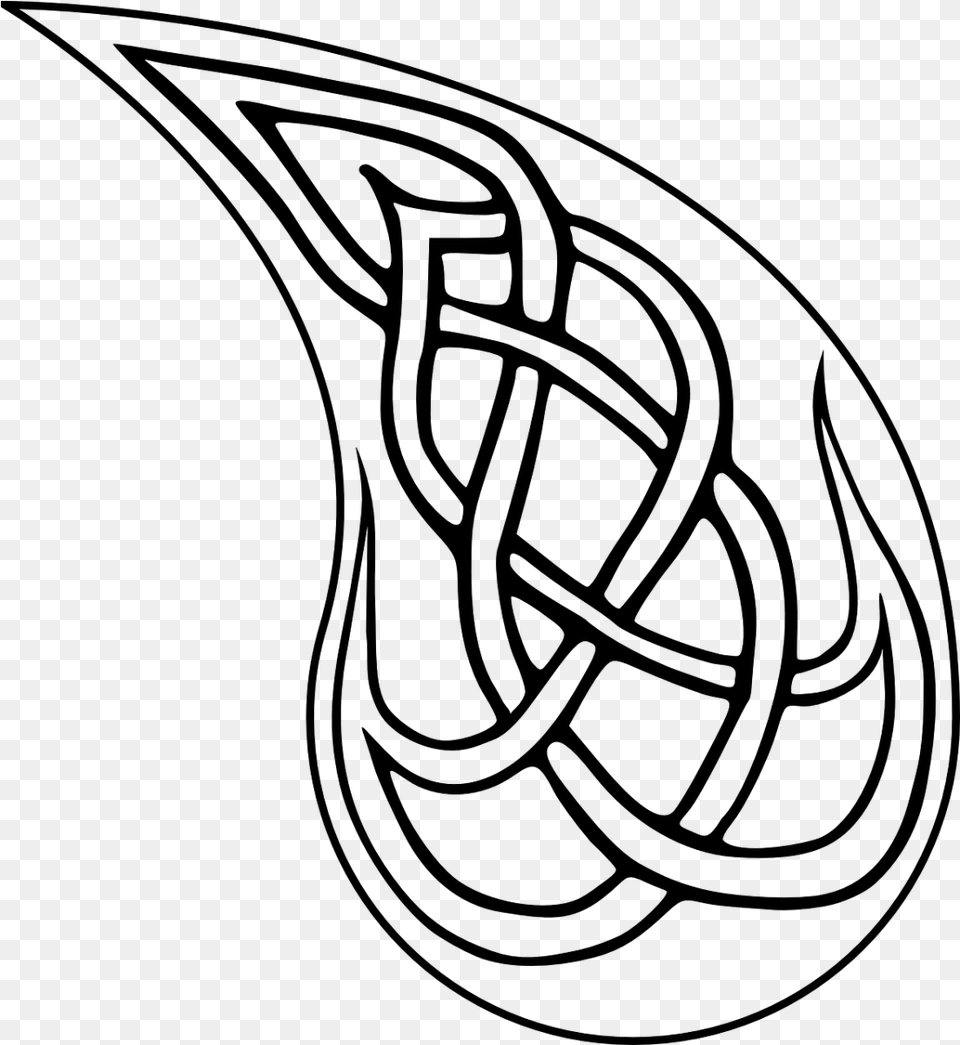 Celtic Art Simple Patterns, Gray Png Image