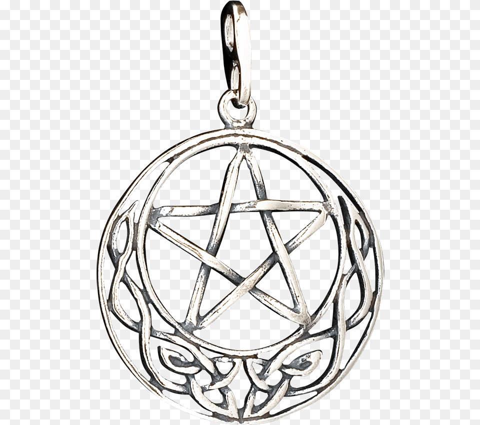 Celtic Crescent Moon Pentacle Pendant Locket, Accessories, Earring, Jewelry, Silver Free Transparent Png
