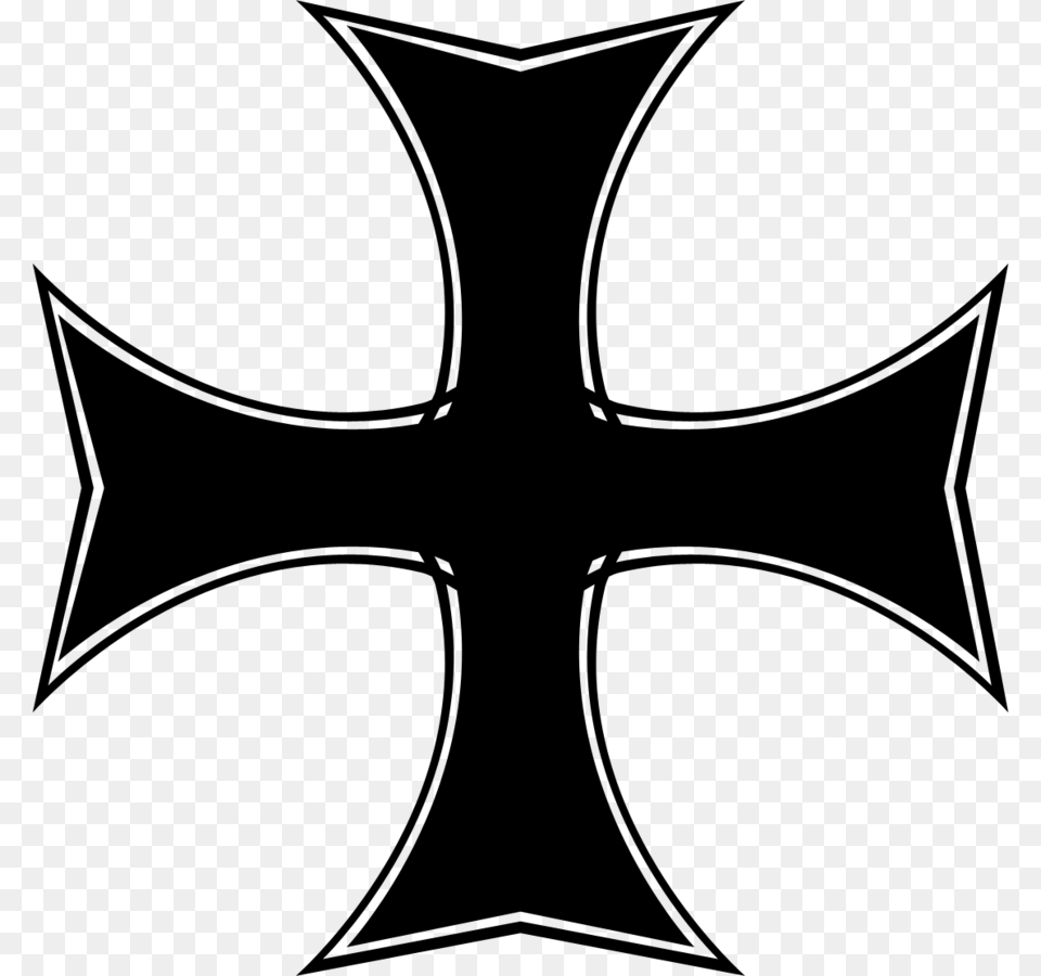 Celtic Cross Christian Cross Gothic Fashion Clip Art, Gray Free Png