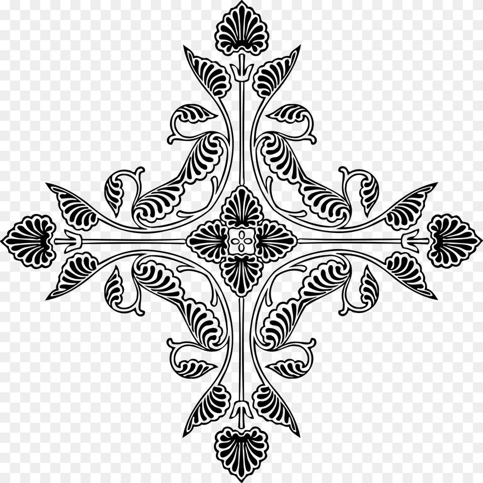 Celtic Cross Gothic Art Christian Cross Clip Art, Gray Free Png Download