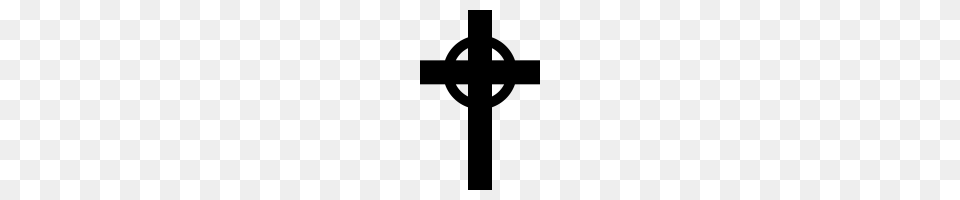 Celtic Cross Icons Noun Project, Gray Png