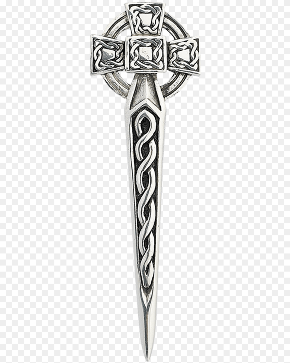 Celtic Cross Kilt Pin Cross, Blade, Weapon, Dagger, Knife Png Image