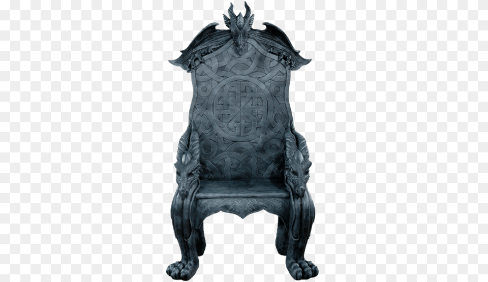 Celtic Dragon Throne, Furniture, Chair Png